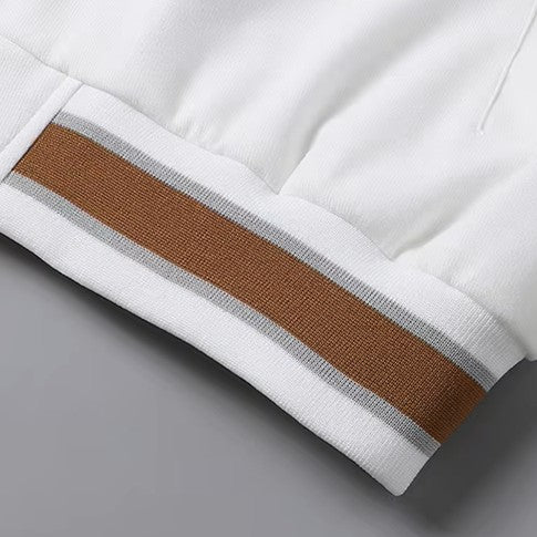 LANGLEY HOODED VARSITY JACKET