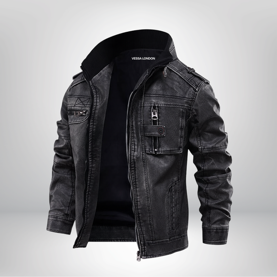 Frontier Leather Jacket - Black