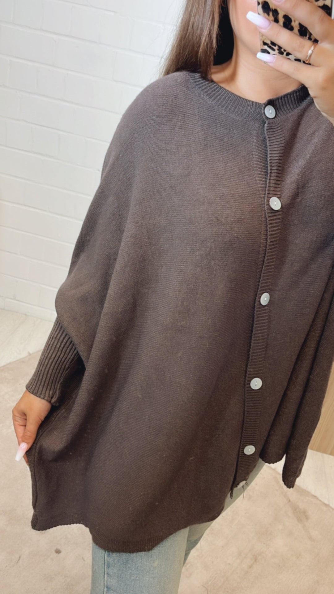 Ultra-Soft Batwing Sleeve Cardigan / Pullover – Mocha