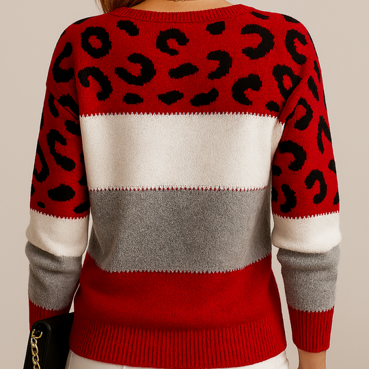 PASCALINE | LEOPARD PRINT CASUAL SWEATER