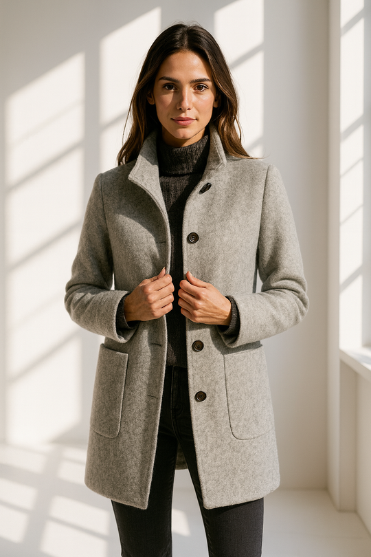 Valeria | Ultra-Soft High-Collar Warmth Coat
