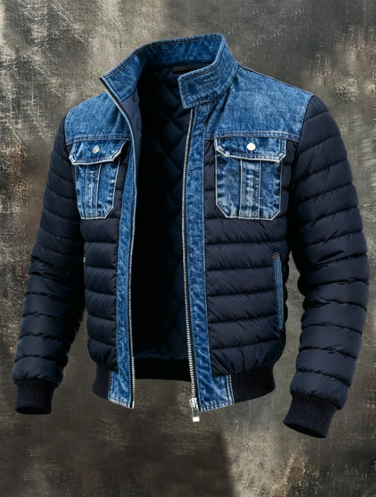 LUCAS MARLOW | Hybrid Denim Padded Jacket