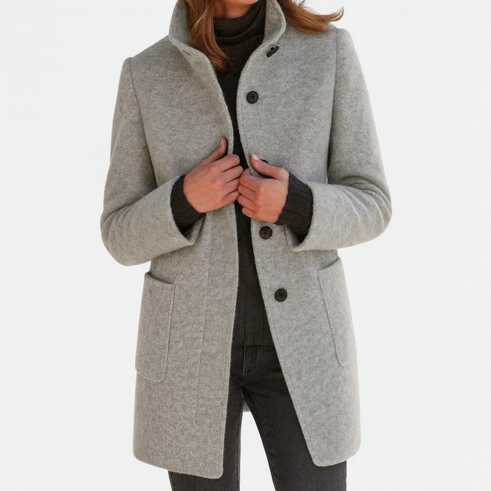 Valeria | Ultra-Soft High-Collar Warmth Coat