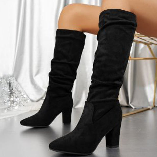 Women’s High-Heel Boots – Elegant, Comfy & Non-Slip