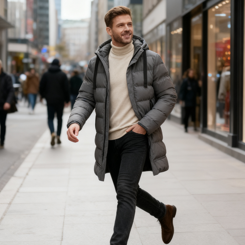 Northfield™ - Men’s Mid-Length Hooded Padded Jacket