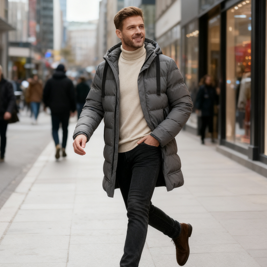 Northfield™ - Men’s Mid-Length Hooded Padded Jacket